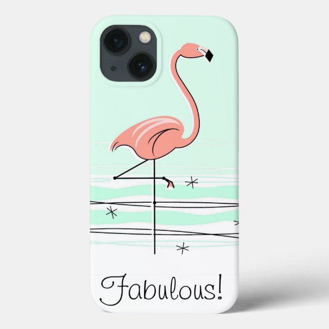 Flamingo Aqua 'Fabuloso!' Mini caso do iPad (Verso)
