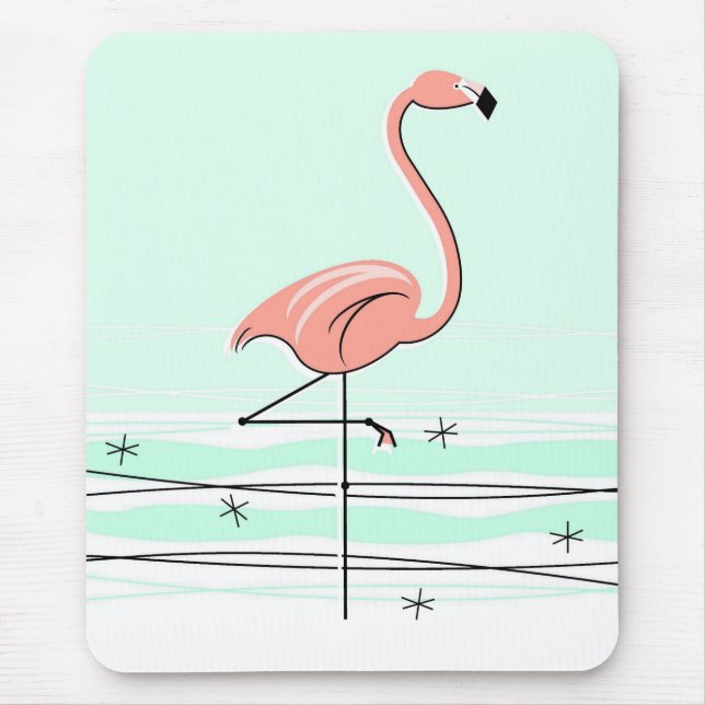 Flamingo Aqua mousepad (Frente)