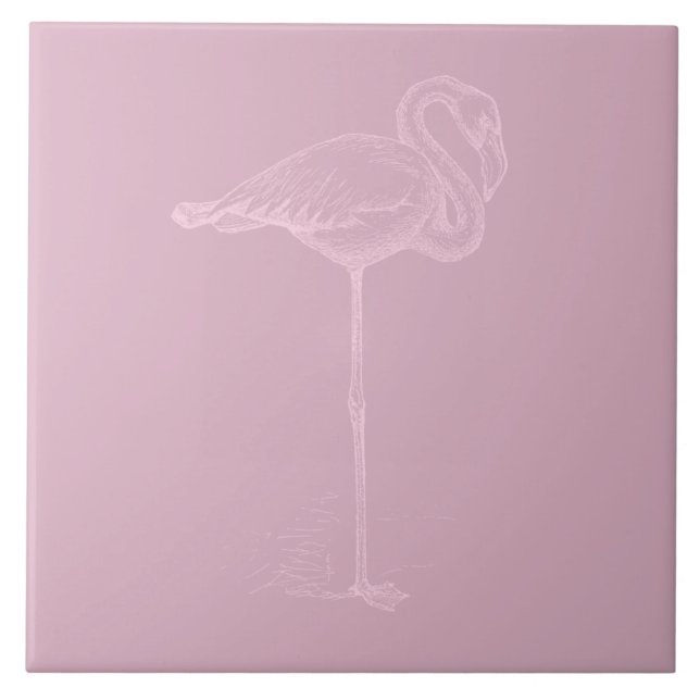 Flamingo Art Rosa ou PERSONALIZADO (Frente)