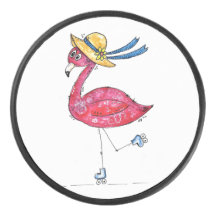 Flamingo, branco e branco, cor-de-rosa, em Skates
