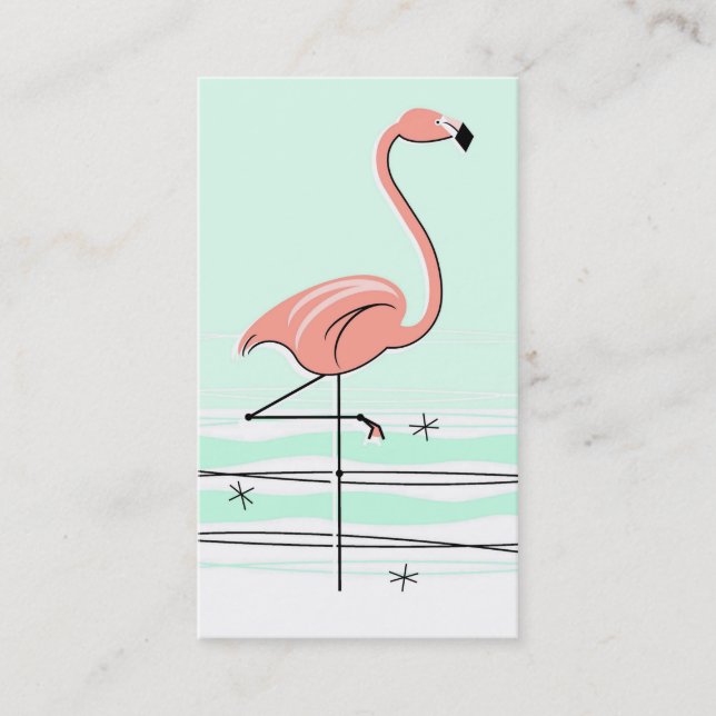 Flamingo cartão de visita (Frente)