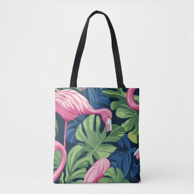 Flamingo Chic Tote Bag (Frente)