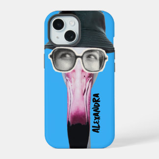 Flamingo com Óculos Divertidos, Animal Único 