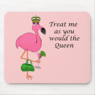 Flamingo cor-de-rosa engraçado Mousepad