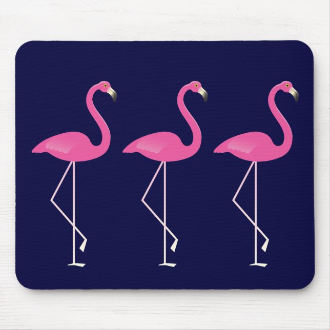 Flamingo cor-de-rosa Mousepad (Frente)