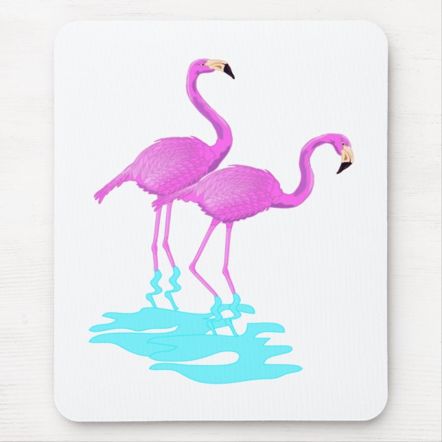 Flamingo cor-de-rosa Mousepad (Frente)