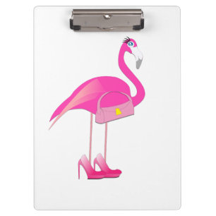 Flamingo cor-de-rosa - prancheta