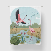 Flamingo Cortina | Decoração tropical animal