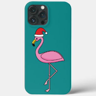 Flamingo de Natal com Santa Hat