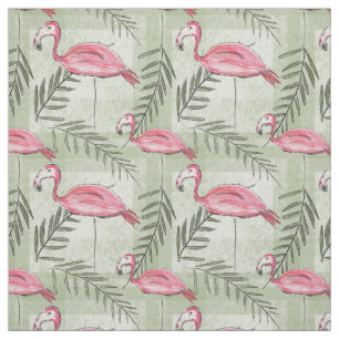 Flamingo e Tecido rosa