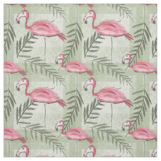 Flamingo e Tecido rosa