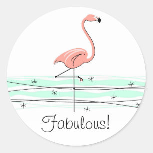 Flamingo fabuloso! etiqueta