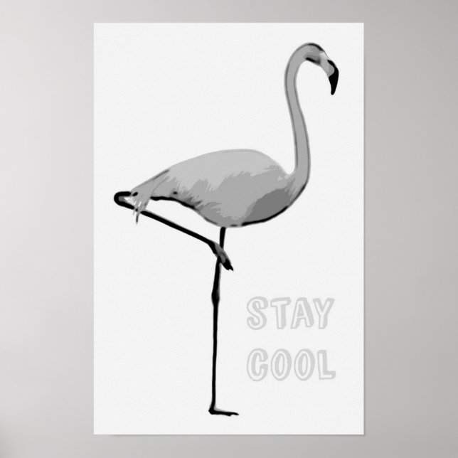 Flamingo "fique legal" poster (Frente)