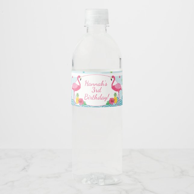 Flamingo Flamingle Party - Rótulos de Garrafas de  (Frente)