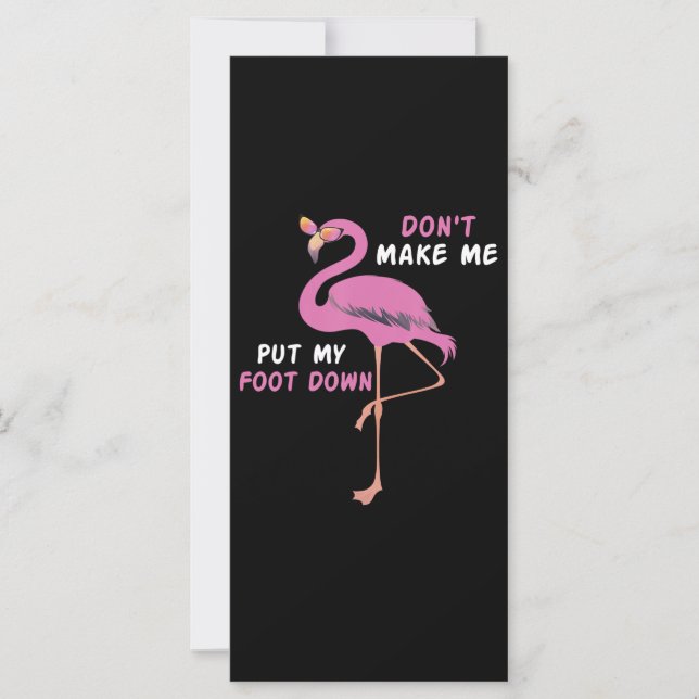 Flamingo | Flamingo Com Óculos Não Me Faça Colocar (Frente)