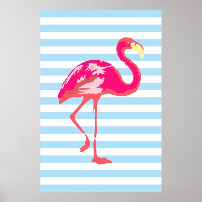 Flamingo, Flamingo poster, poster de Verão (Frente)
