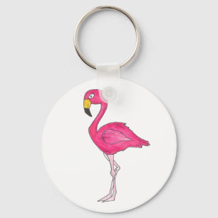 Flamingo Flamingos cor-de-rosa Chaveiro de aves tr
