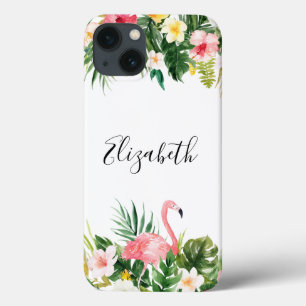 Flamingo floral tropical personalizado resistente