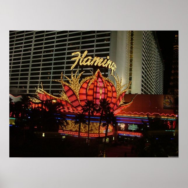 Flamingo Las Vegas Poster Impressão (Frente)