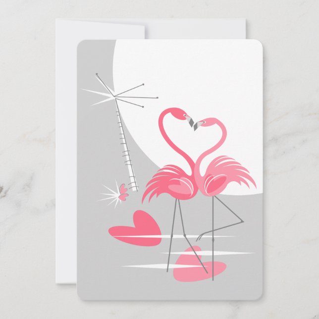 Flamingo Love Large Moon texto vertical (Frente)