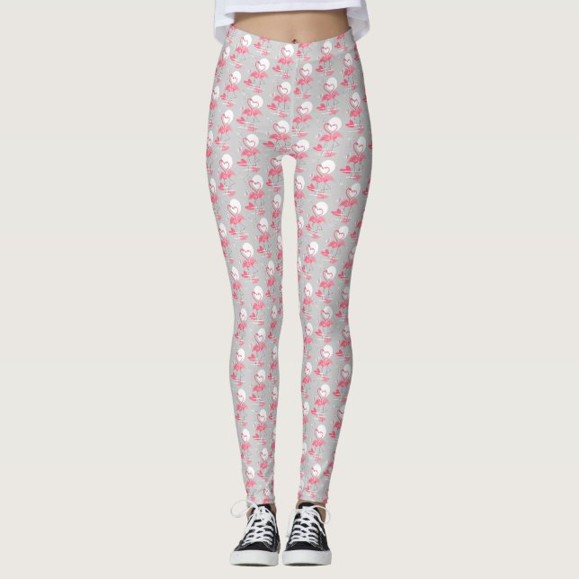 Flamingo Love Leggings (Frente)