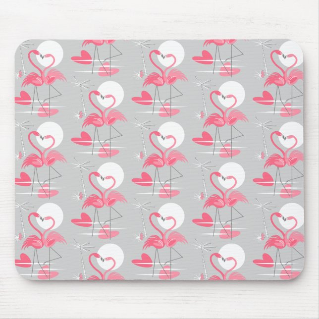 Flamingo Love Mousepad horizontal (Frente)