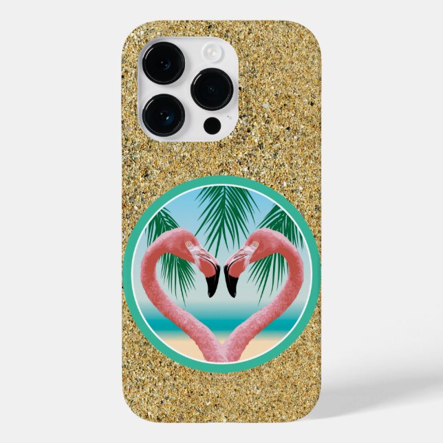 Flamingo Love (Namorados Tropical) Case-Mate iPhon (Verso)