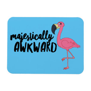 Flamingo majestosa inábil 3"" ímã da foto x4