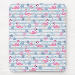 Flamingo Mousepad - Rosa e Azul