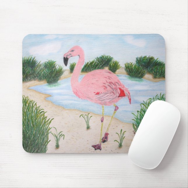 Flamingo no Mousepad Marsh (Com mouse)
