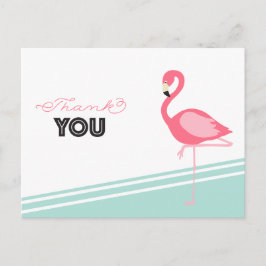 Flamingo Obrigado Cartão postal