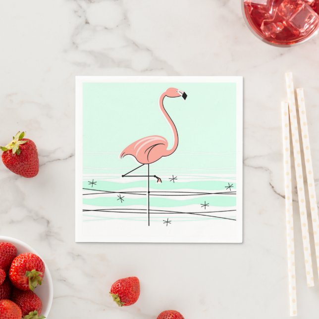 Flamingo Oceano Aqua guardanapos de papel (Insitu)