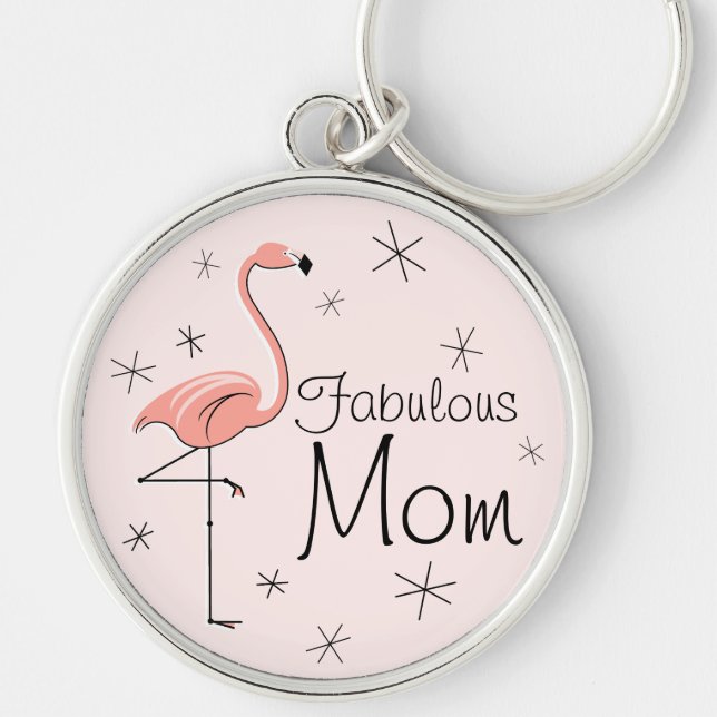 Flamingo Pink "Fabulosa Mãe", prêmio de chaveiro (Frente)
