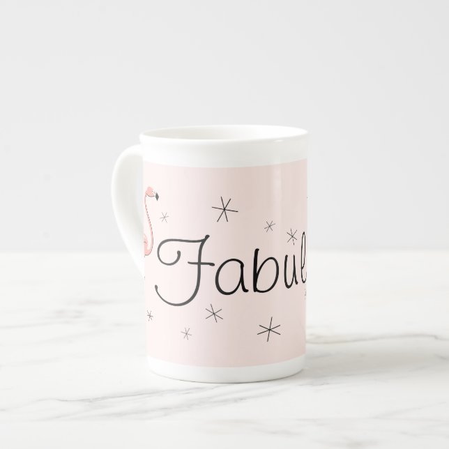 Flamingo Pink Fabuloso! Caneca de porcelana (Frente Esquerda)
