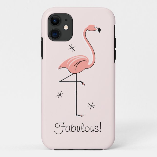 Flamingo Pink 'Fabuloso!' capas de iphone (Verso)