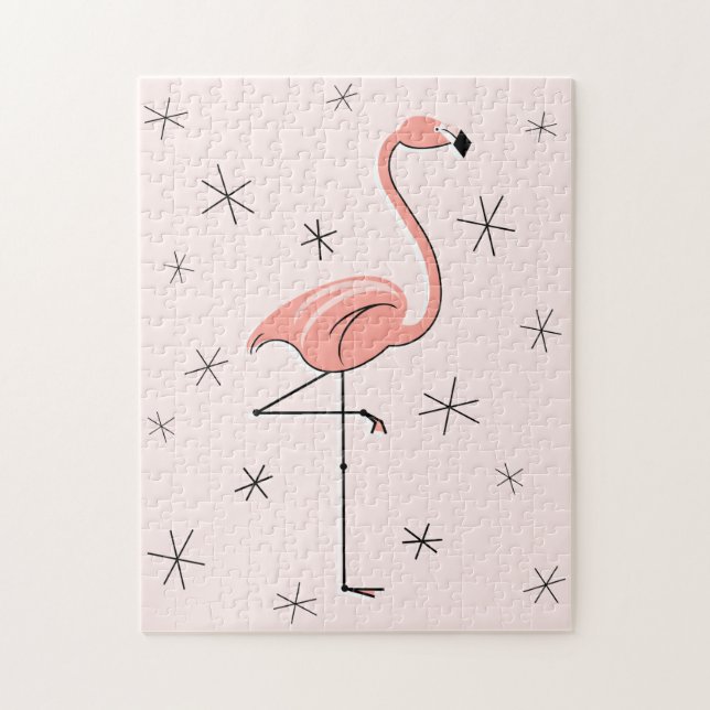 Flamingo Pink quebra-cabeça (Vertical)