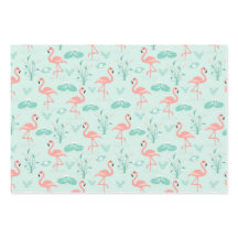 Flamingo Pink Verde-Tropical Birds Trendy