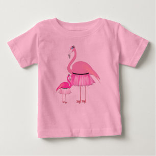 Flamingo rosa -  de camiseta do Baby Fine Jersey