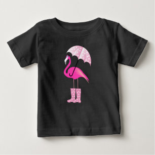 Flamingo rosa - de camiseta do Baby Fine Jersey