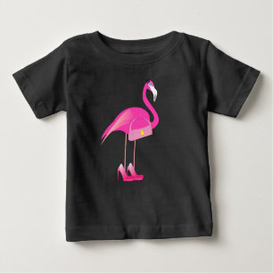 Flamingo rosa -  de camiseta do Baby Fine Jersey