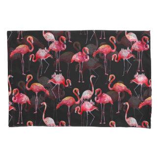 Flamingo Rosa: Padrão Tropical de Aquarela.