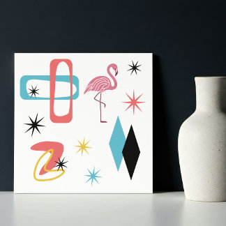 Flamingo Rosa-Rosa-meio século Estrelas Modernas