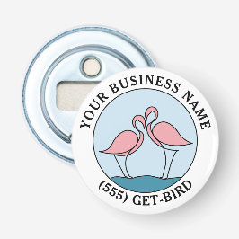 Flamingo Sua Empresa Roda Logotipo Art Cotação Fot
