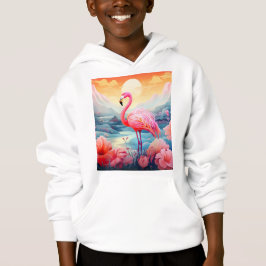 Flamingo Tropical com Flores