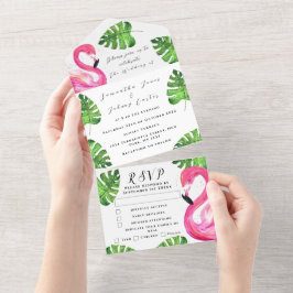 Flamingo Tropical Havaiana Deixa Casamento Floral