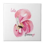Flamingo Watercolor, Vamos Rosa Exótico Moderno<br><div class="desc">Flamingo Watercolor,  Vamos Rosa Exótico Moderno</div>