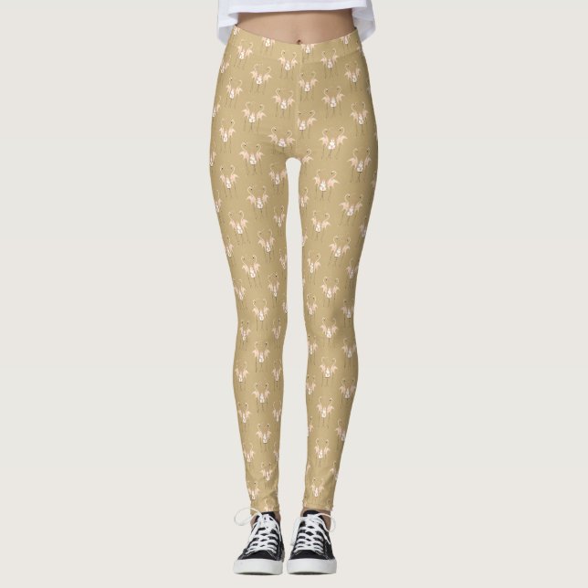 Flamingo Wedding Leggings (Frente)