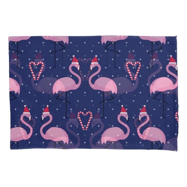 Flamingo Xmas Hat Candy Patterno (Frente)