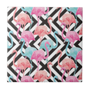Flamingoes no padrão de Design Negrito