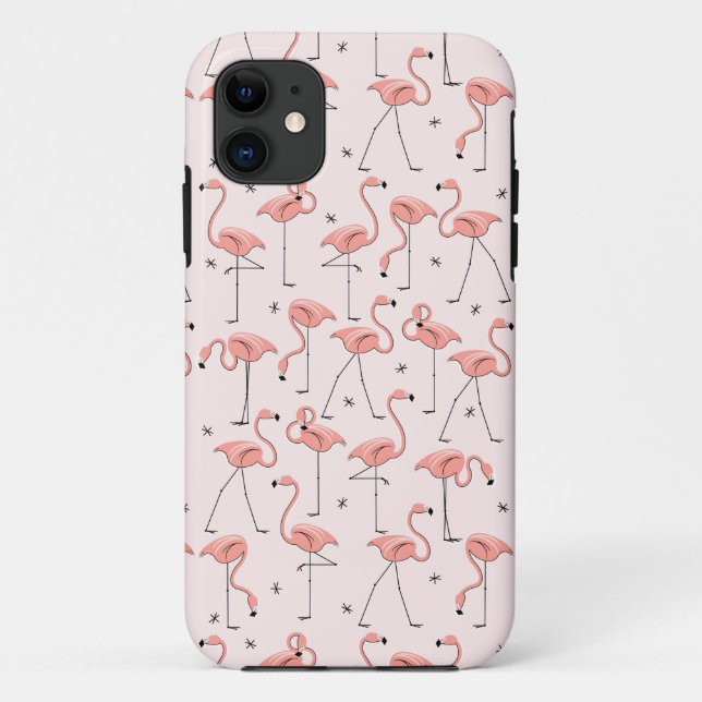 Flamingos capas de iphone rosa (Verso)